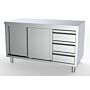 COMBISTEEL 700 WERKTAFEL SCHUIFDEUREN LADEN RECHTS 1800, 7333.0260