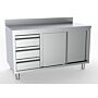 COMBISTEEL 700 WERKTAFEL SCHUIFDEUREN LADEN LINKS MET RAND 2000, 7333.0270
