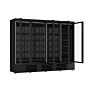 KOELKAST 4 GLASDEUREN ZWART JDE-2025R BL -HEFTRUCK-, Combisteel, 7455.2240