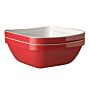 APS Bowl schaal 'Basket', kleur: Rood/Wit, 4 maten