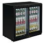 Polar G-serie 2-deurs barkoeling met schuifdeuren zwart 198L, 85(h) x 90(b) x 52(d)cm, 230V/230W
