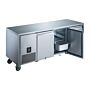 Polar U-serie driedeurs koelwerkbank 420L