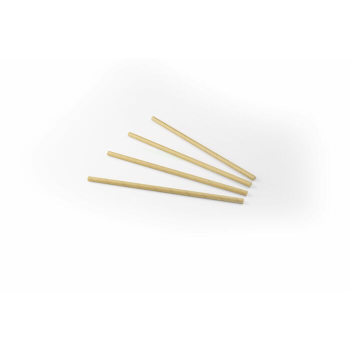 Drinkrietje papier (FSC) kraft Ø 6 mm / 20cm, 24x200 per zak