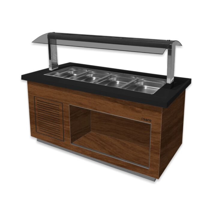 SARO Saladebar model PREMIUM LINE- SB-K 170 bruin-zwart, 366-2205