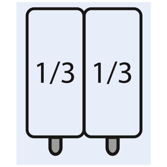 SARO E7/CPCEXC Pasta mand set: 2 x 1/3 GN, 423-4010