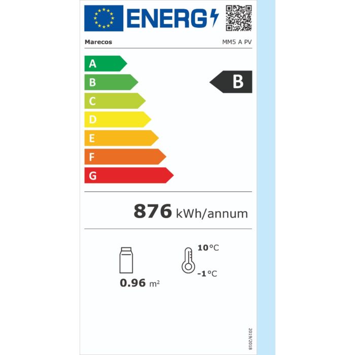 SARO Koelkast met glazen deur model MM5 A PV, 486-4015