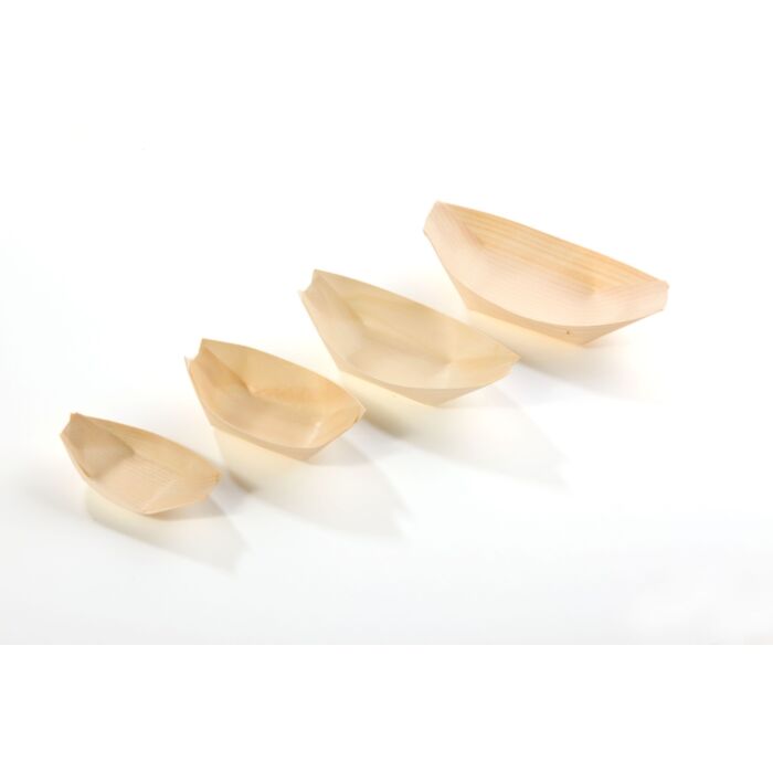 Bootje hout (FSC®) 65 x 42 mm doos à 100 stuks