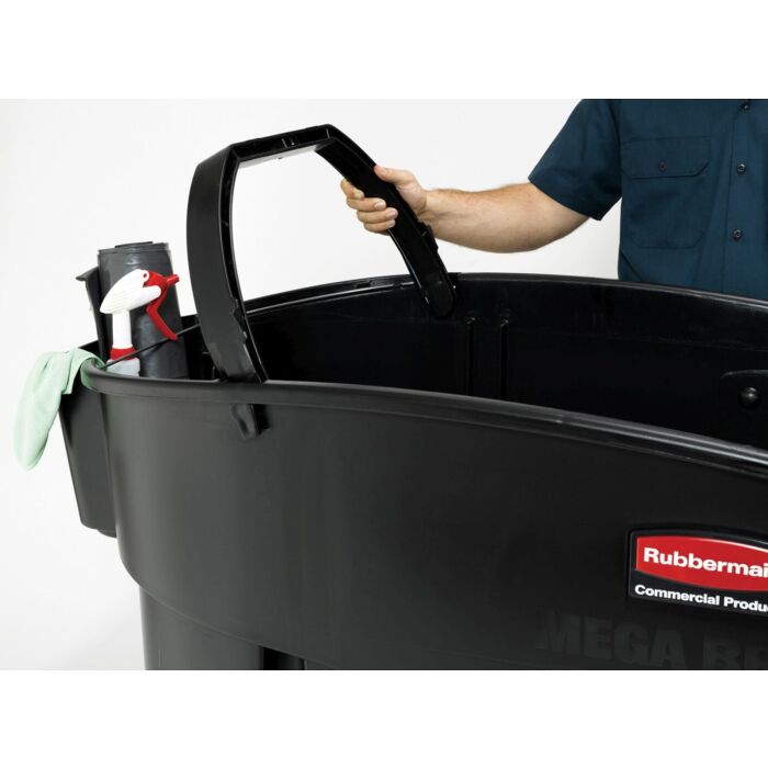 Mega Brute mobiele afvalverzamelaar, Rubbermaid, model: VB 000973, zwart