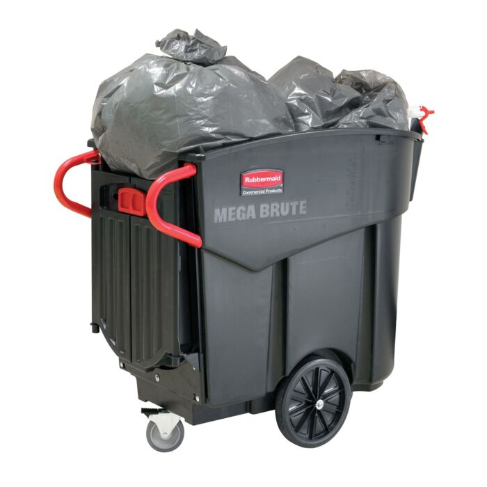 Mega Brute mobiele afvalverzamelaar, Rubbermaid, model: VB 000973, zwart