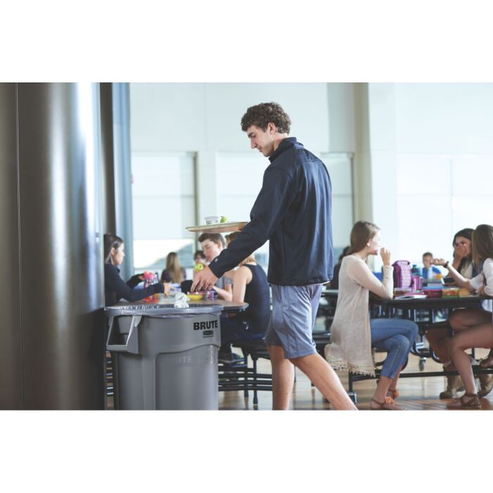 Ronde Brute Utility container 166,5 ltr, Rubbermaid, model: VB 002643-60, grijs