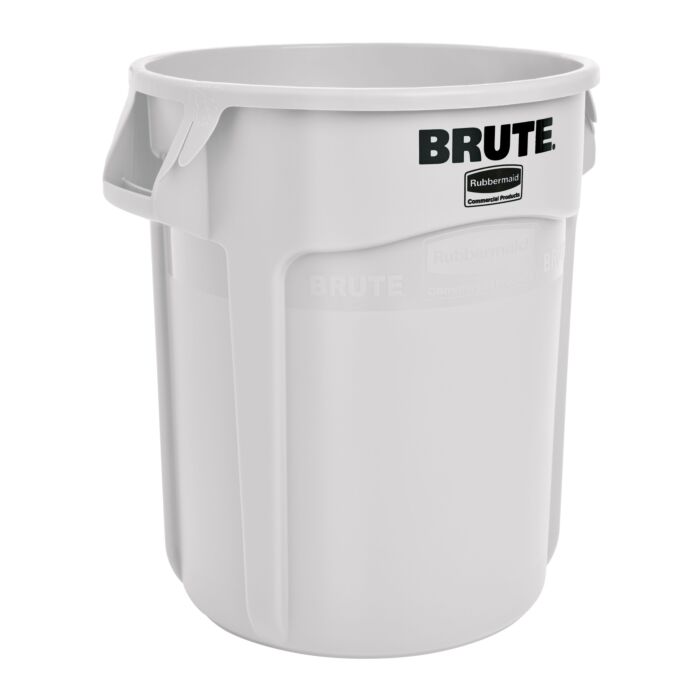Ronde Brute container 75,7 ltr, Rubbermaid, model: VB 002620, wit