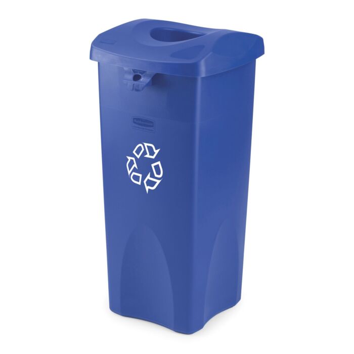 Untouchable container, Rubbermaid, model: VB 003569, blauw, recyclingsymbool