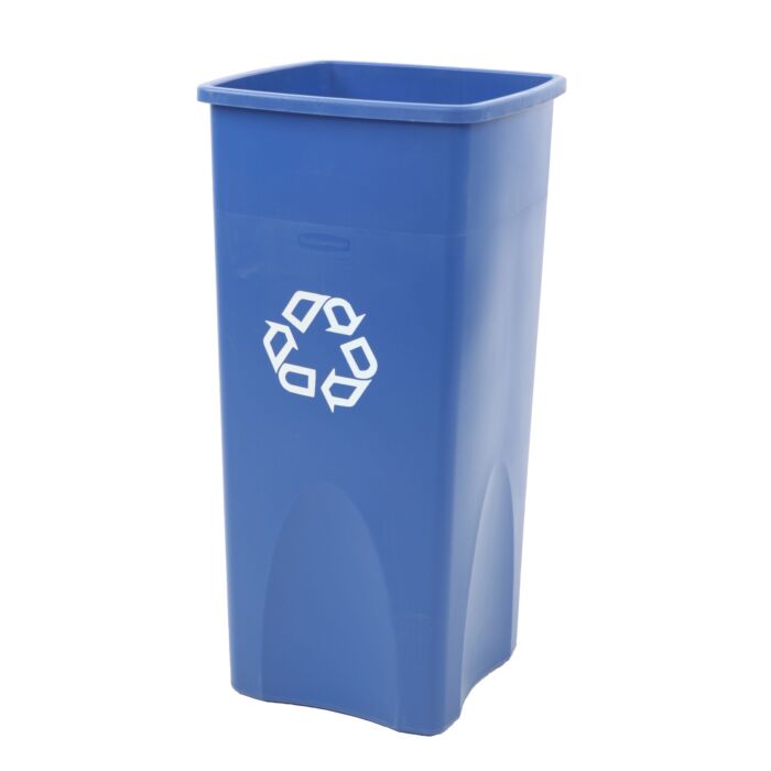 Untouchable container, Rubbermaid, model: VB 003569, blauw, recyclingsymbool