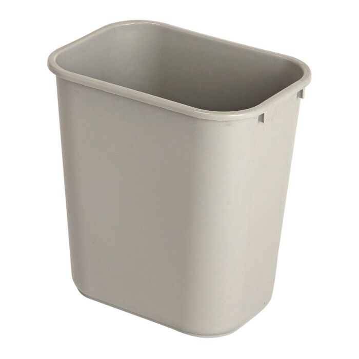 Rechthoekige afvalbak 26,6 ltr, Rubbermaid, model: VB 002956, grijs