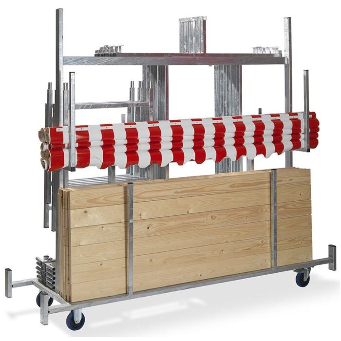 Marktkramen trolley, H 198 cm - L 72 cm - B 241,5 cm