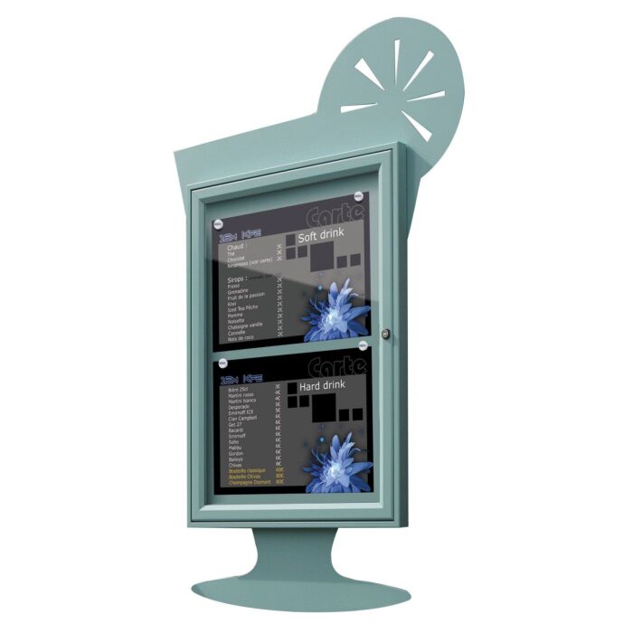 Menukast Crea Cocktail, 4x A4, 5 kleuren