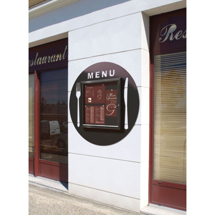 Menukast Crea Menu-rond, 6x A4, 5 kleuren