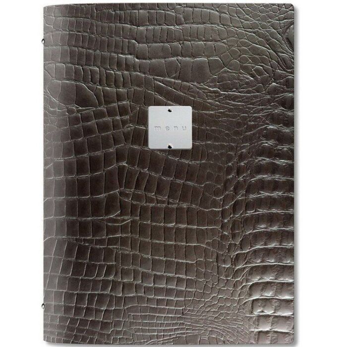 Menumap A4 Dagstyle, Kroko, Bruin, 29.7x21cm