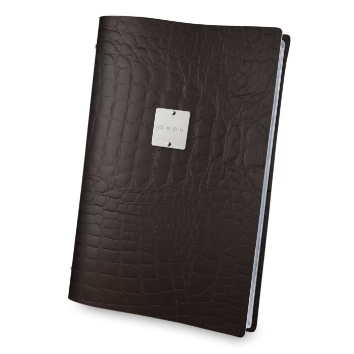 Menumap A4 Dagstyle, Kroko, Bruin, 29.7x21cm
