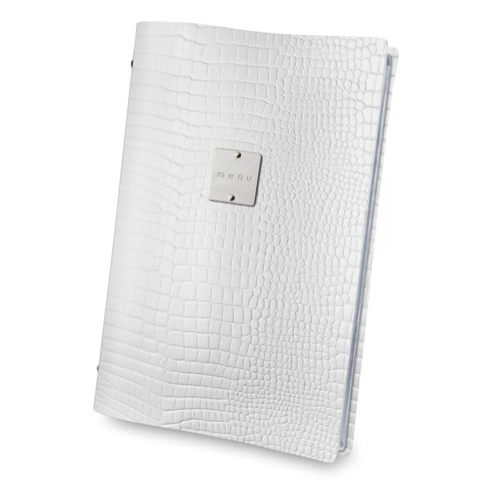 Menumap A4 Dagstyle, Kroko, Wit, 29.7x21cm