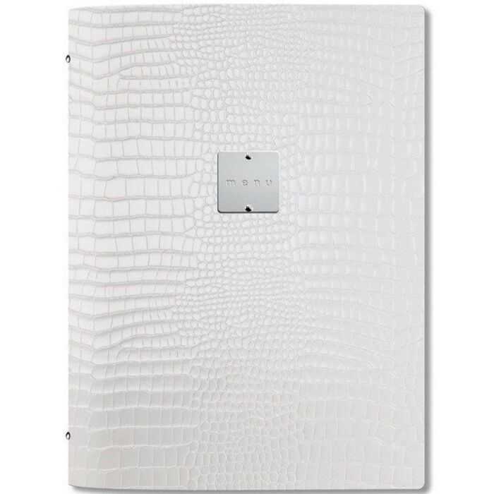 Menumap A4 Dagstyle, Kroko, Wit, 29.7x21cm