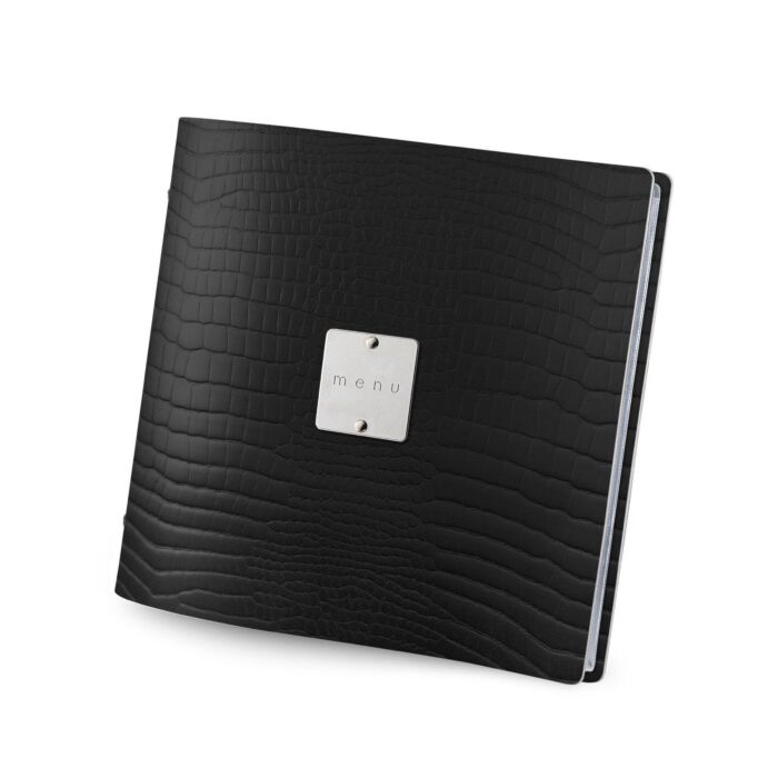 Menumap vierkant Dagstyle, Kroko, Zwart, 21x21cm
