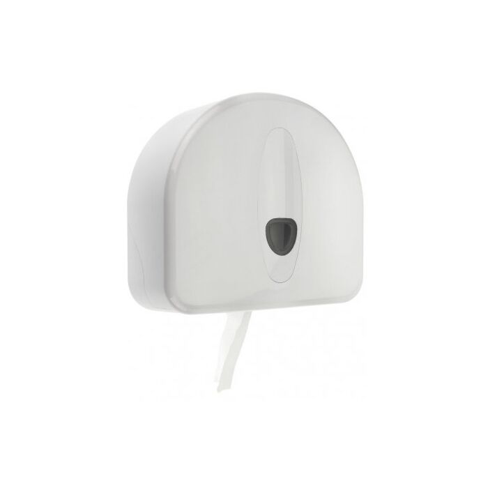 Toiletpapierdispenser PlastiQline 2020, Jumboroldispenser maxi kunststof wit, ABS kunststof
