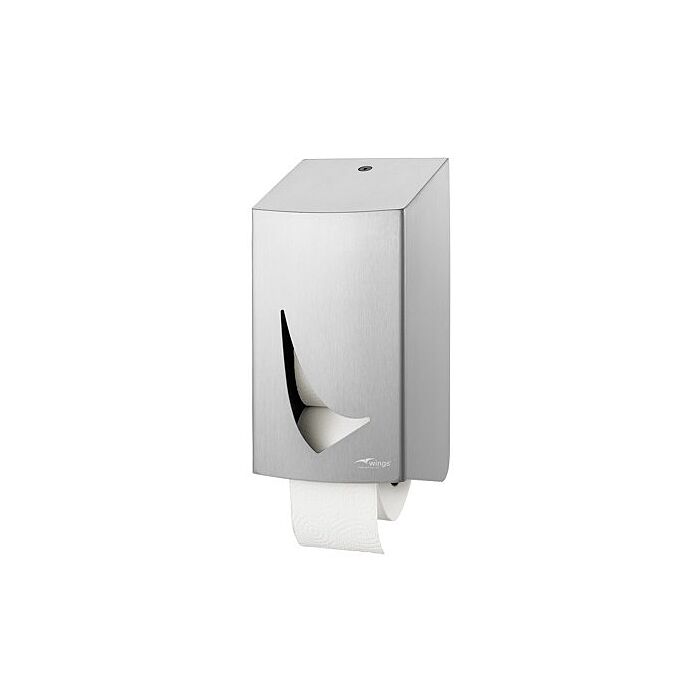 Toiletpapierdispenser Wings, 2rolshouder (standaard), RVS anti-fingerprint coating