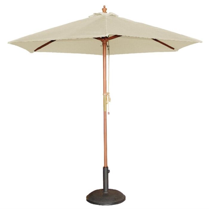 Parasol Bolero, rond, Ecru, 2,5 meter