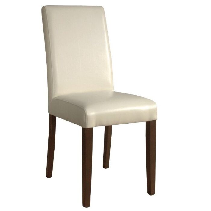 Kunstlederen stoelen Bolero, crème, 2 stuks