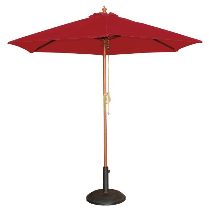 Parasol Bolero, rond, Rood, 2,5 meter