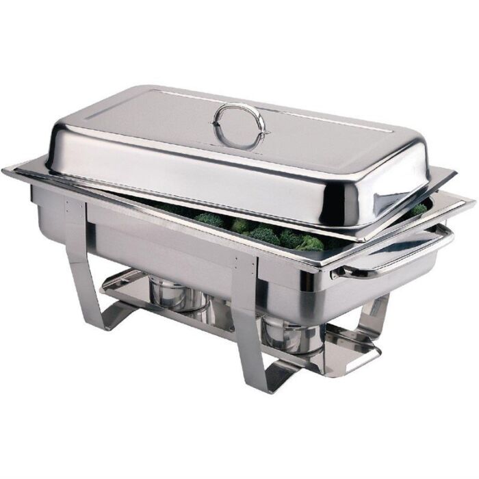 Chafing Dish Olympia, RVS, 1/1GN, 9L, 63,5(b)x31,8(d)x10,2(h)cm, Compleet, 4 stuks    