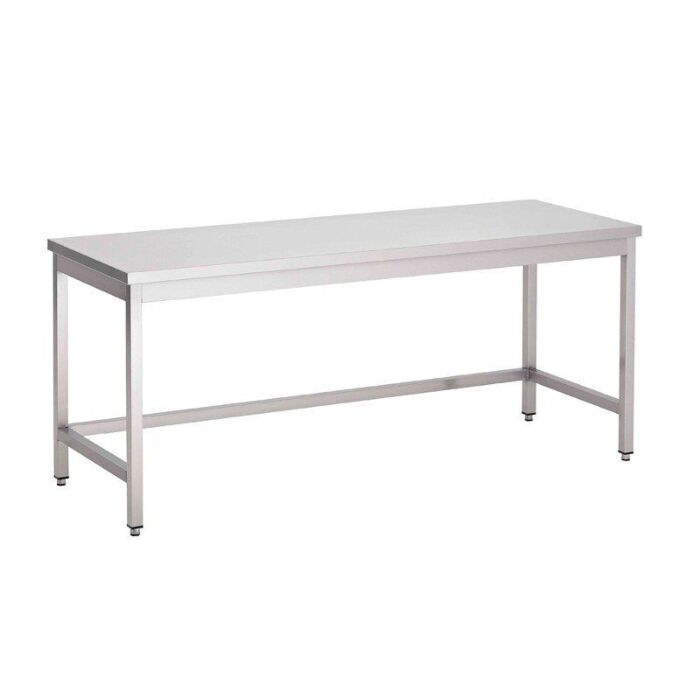 RVS Werktafel Gastro M, 200(b)x70(d)x85(h)cm