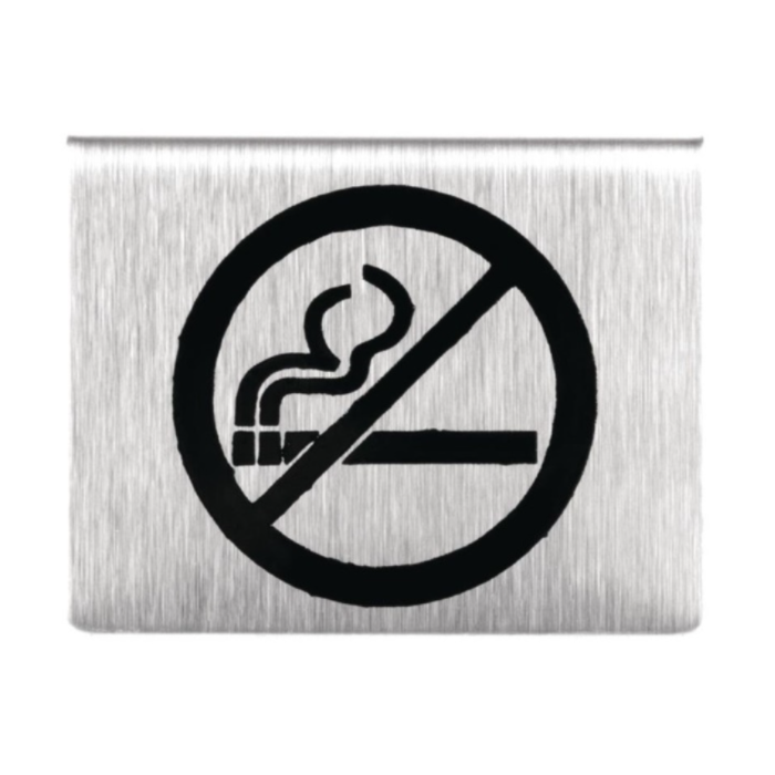 Tafelbordje Olympia, verboden te roken RVS