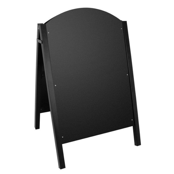 Olympia stoepbord met zwart metalen frame, 102,5(h) x 67(b) x 66(d)cm