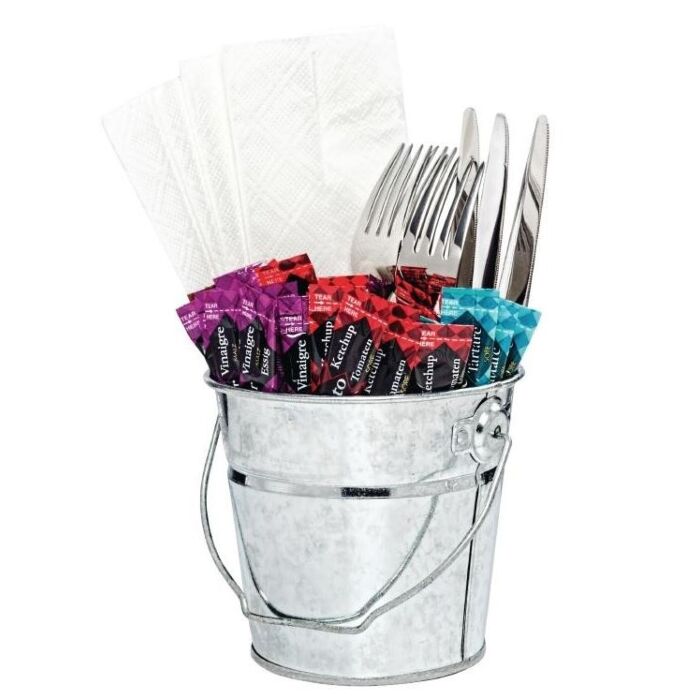 Ronde gegalvaniseerde emmer 12x13Øcm