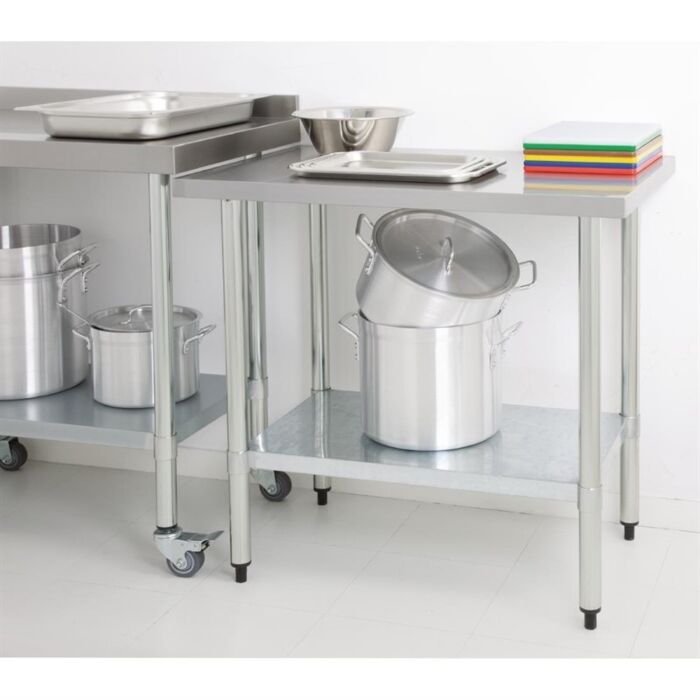 RVS Werktafel Vogue, onderblad, 180(b)x60(d)x90(h)cm