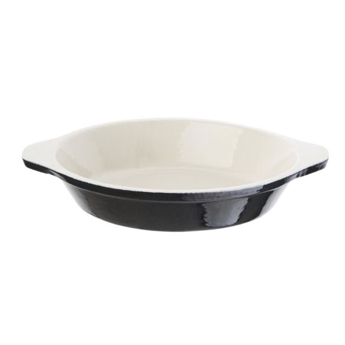 Vogue ronde gratineerschaal zwart 0,4L, 3(h) x 15(Ø)cm