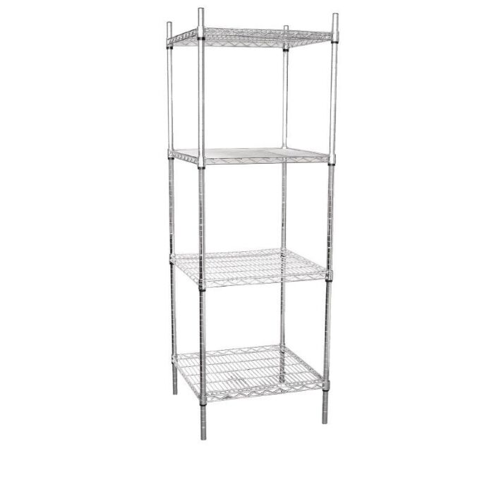 Vogue voorraadrek met 4 schappen 61x61cm