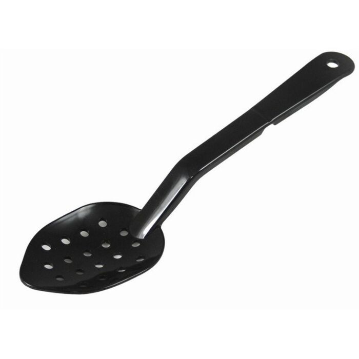 Vogue geperforeerde serveerlepel zwart 28cm