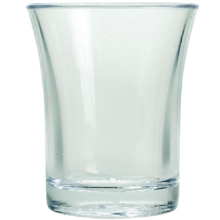 Polystyreen shotglas, 2,5cl (Box 100)