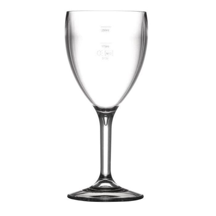 Wijnglas 310ml met CE-markering op 175ml en 250ml polycarbonaat (Box 12)