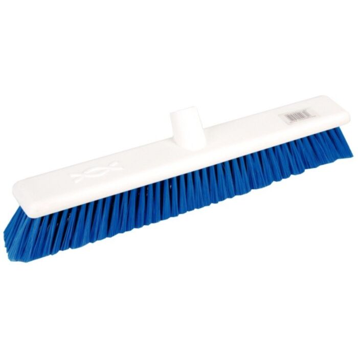Bezem blauw Jantex, zacht, hygiënisch, 45cm, voor steel: DN819 
