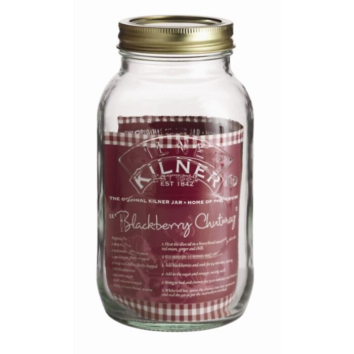 Kilner weckpot met schroefdeksel 1ltr