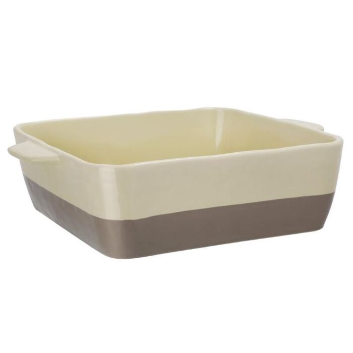 Olympia braadslede van keramiek crème en taupe GN 1/2