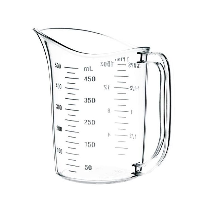 Vogue polycarbonaat maatbeker 0,5ltr