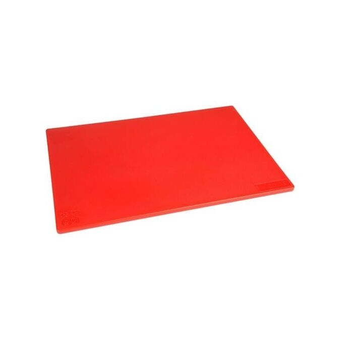 Hygiplas antibacteriële LDPE snijplank rood 450x300x10mm