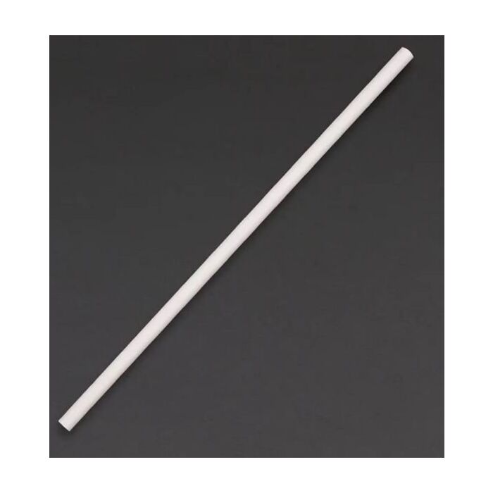 Fiesta Green biologisch afbreekbare papieren rietjes wit