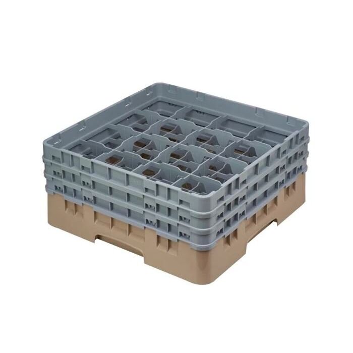 Cambro Camrack vaatwaskorf met 16 compartimenten max. glashoogte 17,4cm