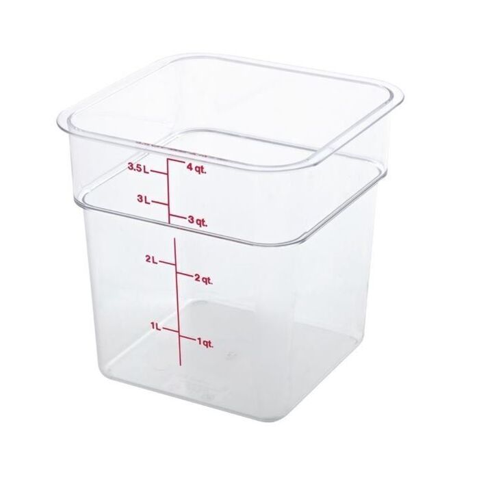 Cambro Camsquare vierkante polycarbonaat voedseldoos 3,8ltr